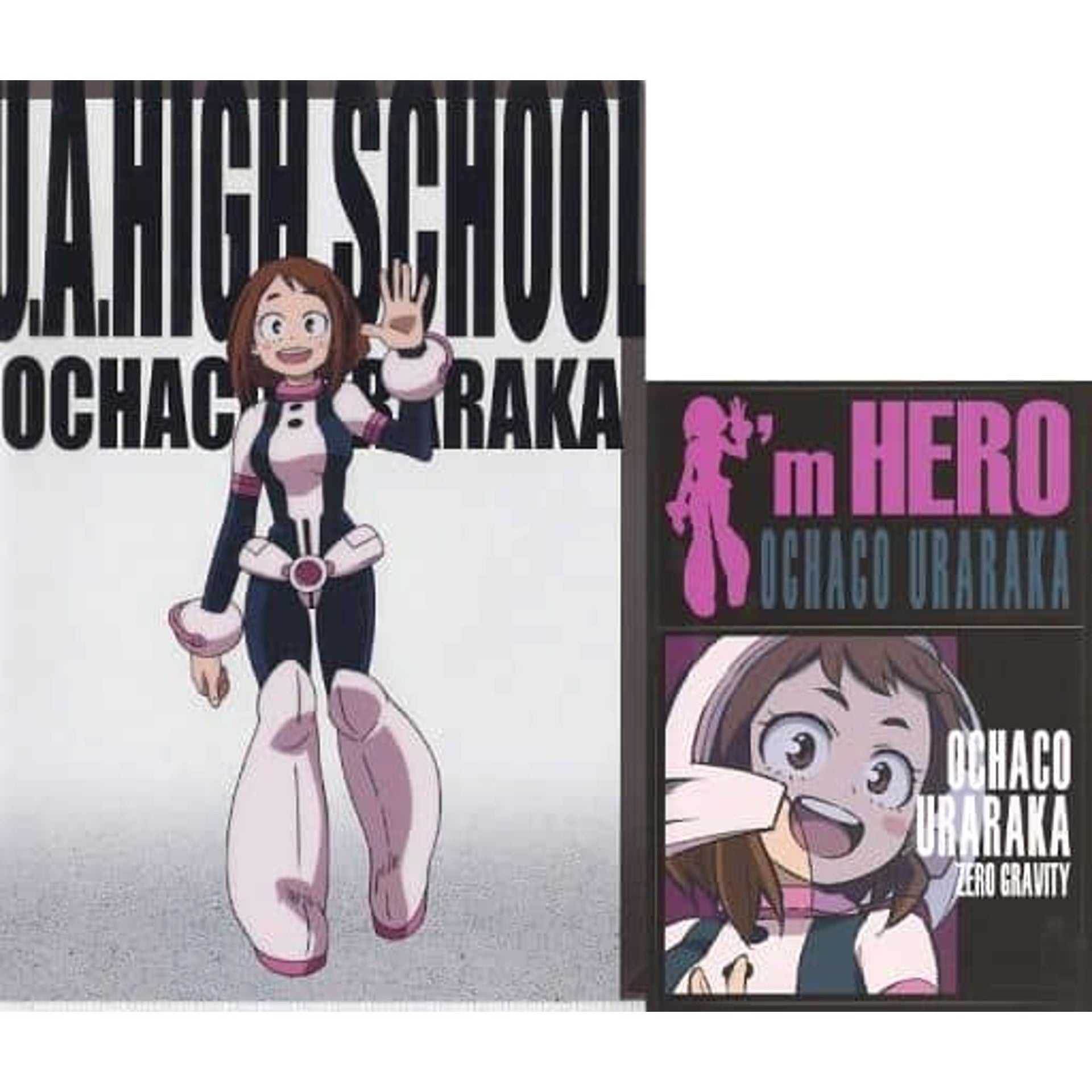 My Hero Academia Ochaco Uraraka Ichiban Kuji HERO VS VILLAINS Clear File & Sticker Set Prize I [USED]