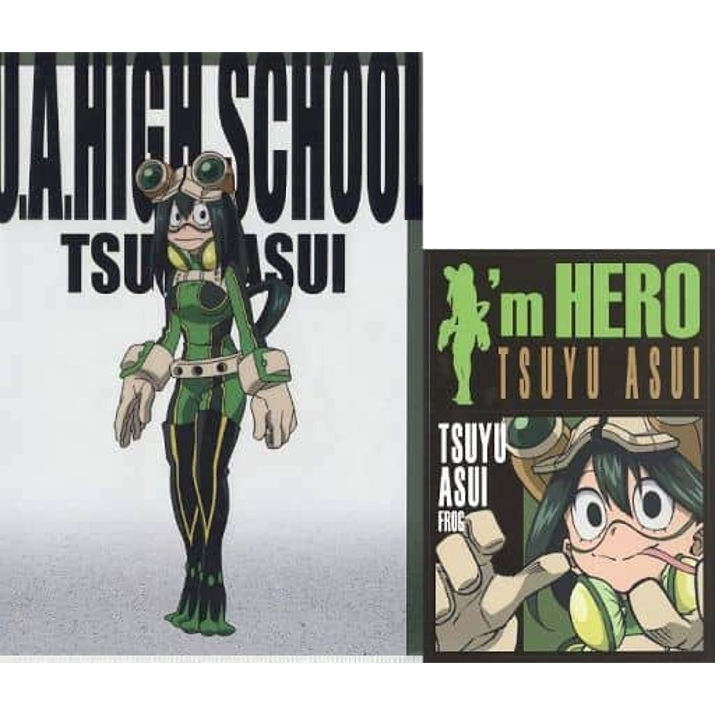 My Hero Academia Tsuyu Asui Ichiban Kuji HERO VS VILLAINS Clear File & Sticker Set Prize I [USED]