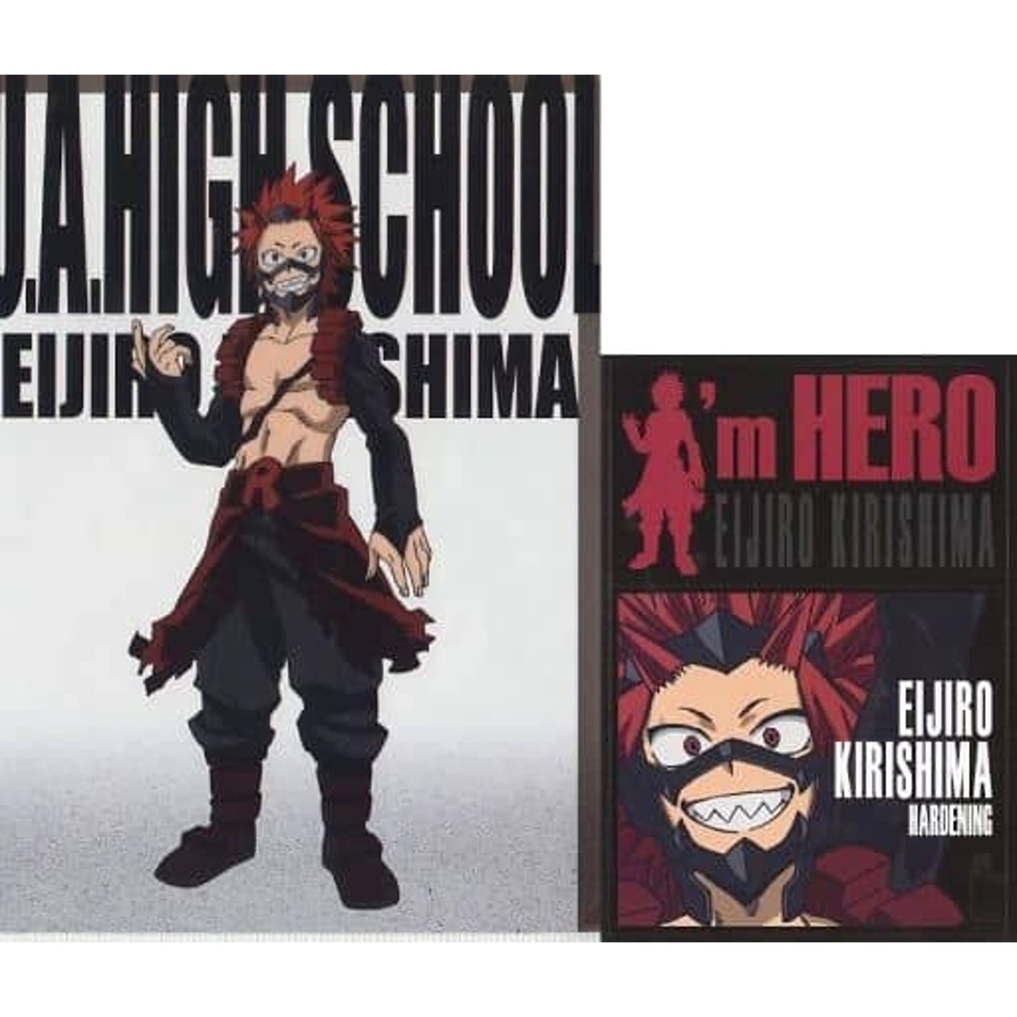 My Hero Academia Eijirou Kirishima Ichiban Kuji HERO VS VILLAINS Clear File & Sticker Set Prize I [USED]