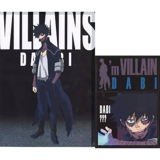 My Hero Academia Dabi Ichiban Kuji HERO VS VILLAINS Clear File & Sticker Set Prize I [USED]