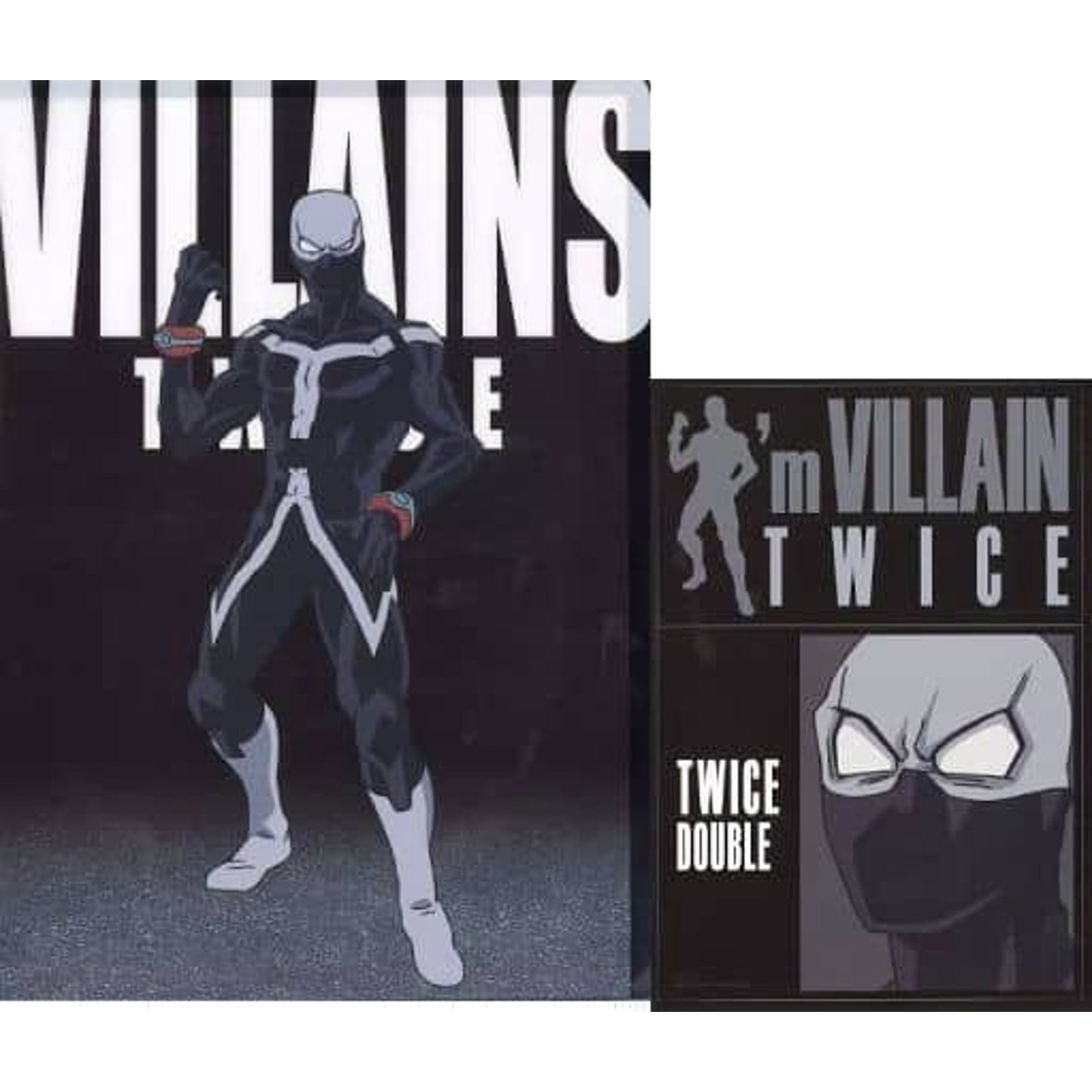 My Hero Academia Twice Ichiban Kuji HERO VS VILLAINS Clear File & Sticker Set Prize I [USED]