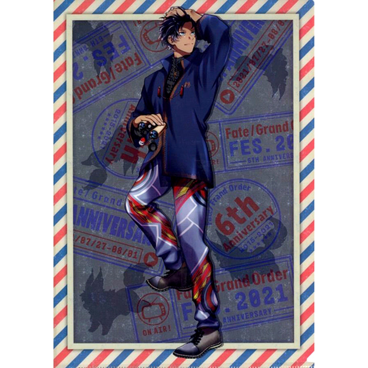 Rider Bartholomew Roberts Servant Original Illustration Fate/Grand Order Fes. 2021 6th Anniversary A4 Clear File D [USED]