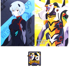 Rei Ayanami Plugsuit Black A4 Clear File and Sticker Set I Prize Ichiban Kuji Evangelion 3.0+1.0 Sakusen Kaishi [USED]