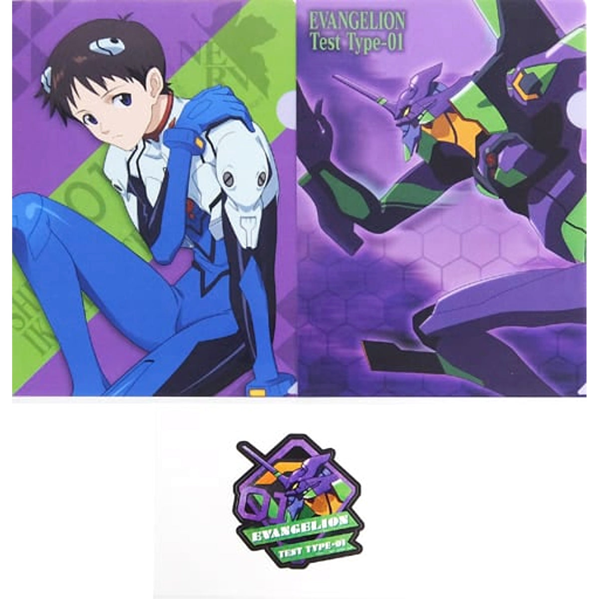 Evangelion: 3.0+1.0 Thrice Upon a Time Shinji Ikari Ichiban Kuji Operation Begins! A4 Clear File & Sticker Set Prize I [USED]