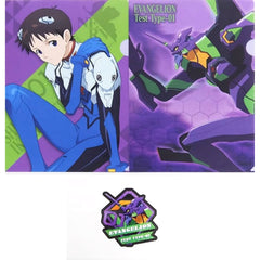 Evangelion: 3.0+1.0 Thrice Upon a Time Shinji Ikari Ichiban Kuji Operation Begins! A4 Clear File & Sticker Set Prize I [USED]