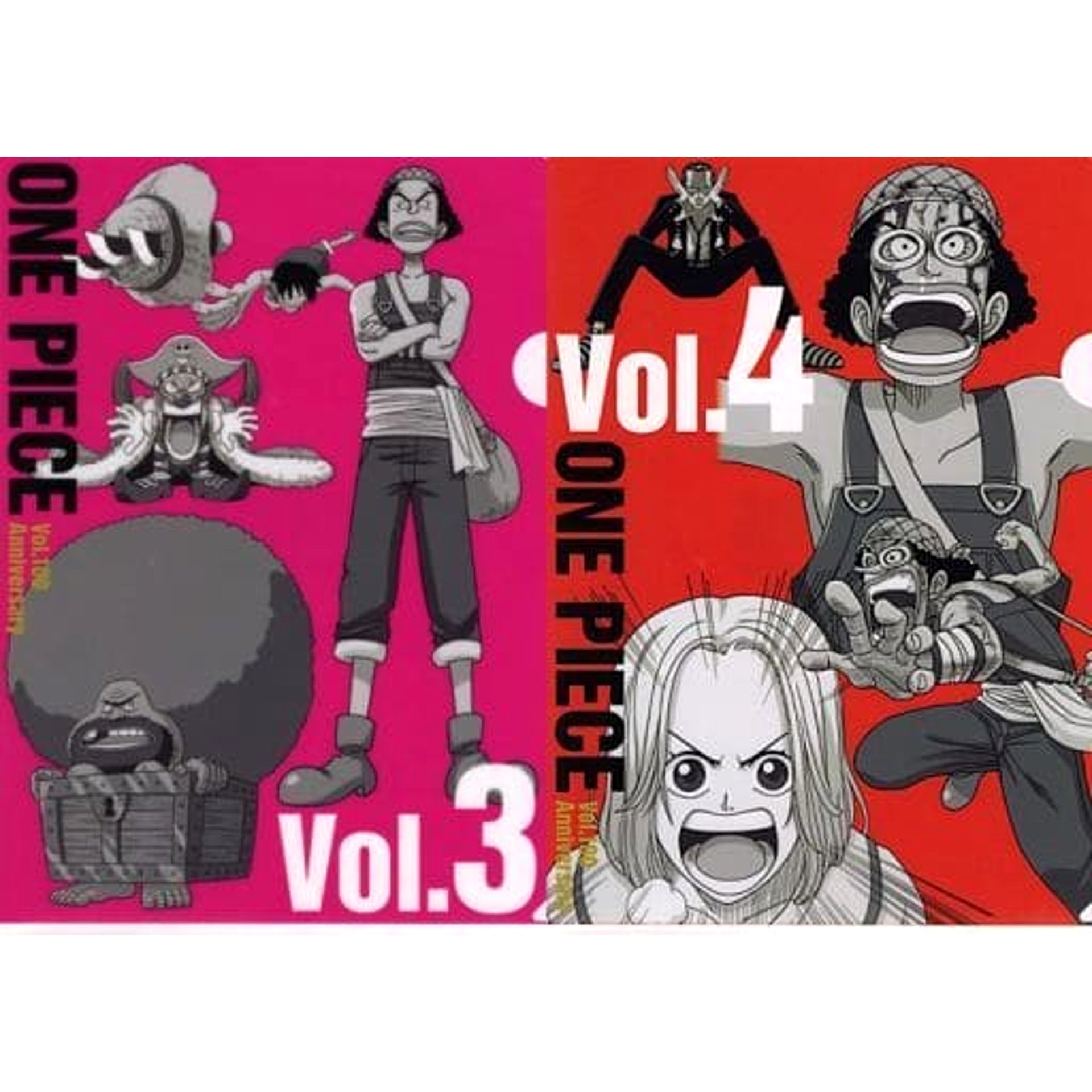 One Piece Vol.3&4 Ichiban Kuji Vol.100 Anniversary History Clear File Set Prize N [USED]