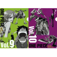 One Piece Vol.9&10 Ichiban Kuji Vol.100 Anniversary History Clear File Set Prize N [USED]
