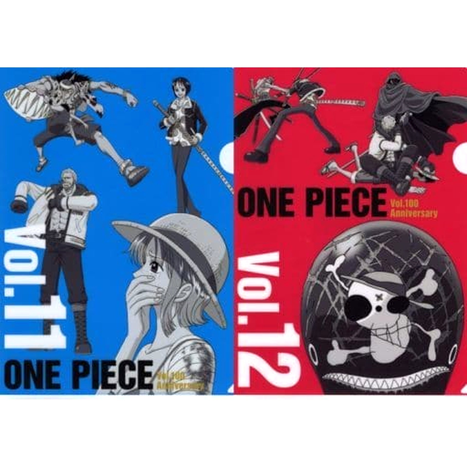 One Piece Vol.11&12 Ichiban Kuji Vol.100 Anniversary History Clear File Set Prize N [USED]
