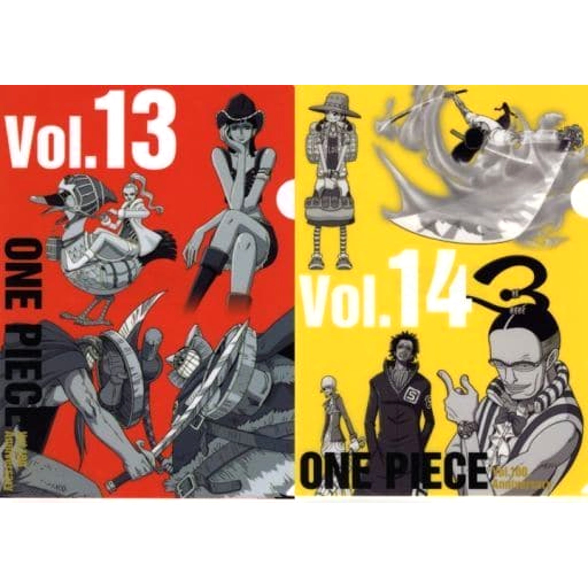 One Piece Vol.13&14 Ichiban Kuji Vol.100 Anniversary History Clear File Set Prize N [USED]