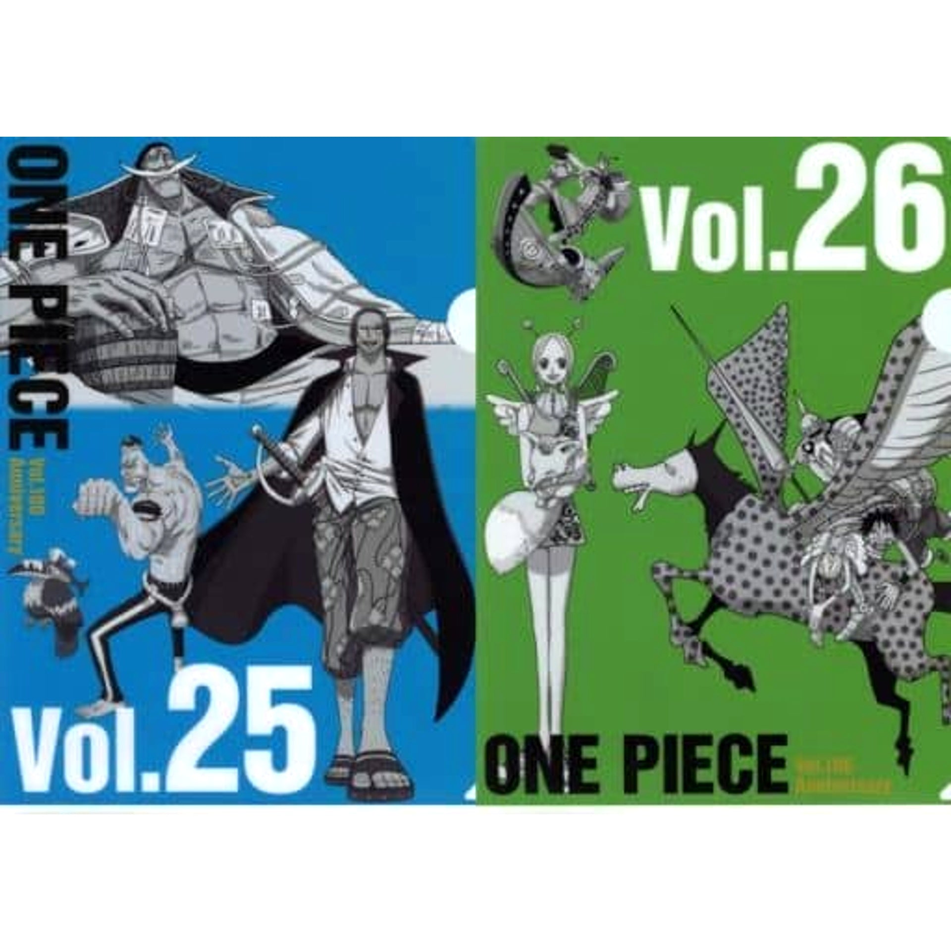 One Piece Vol.25&26 Ichiban Kuji Vol.100 Anniversary History Clear File Set Prize N [USED]