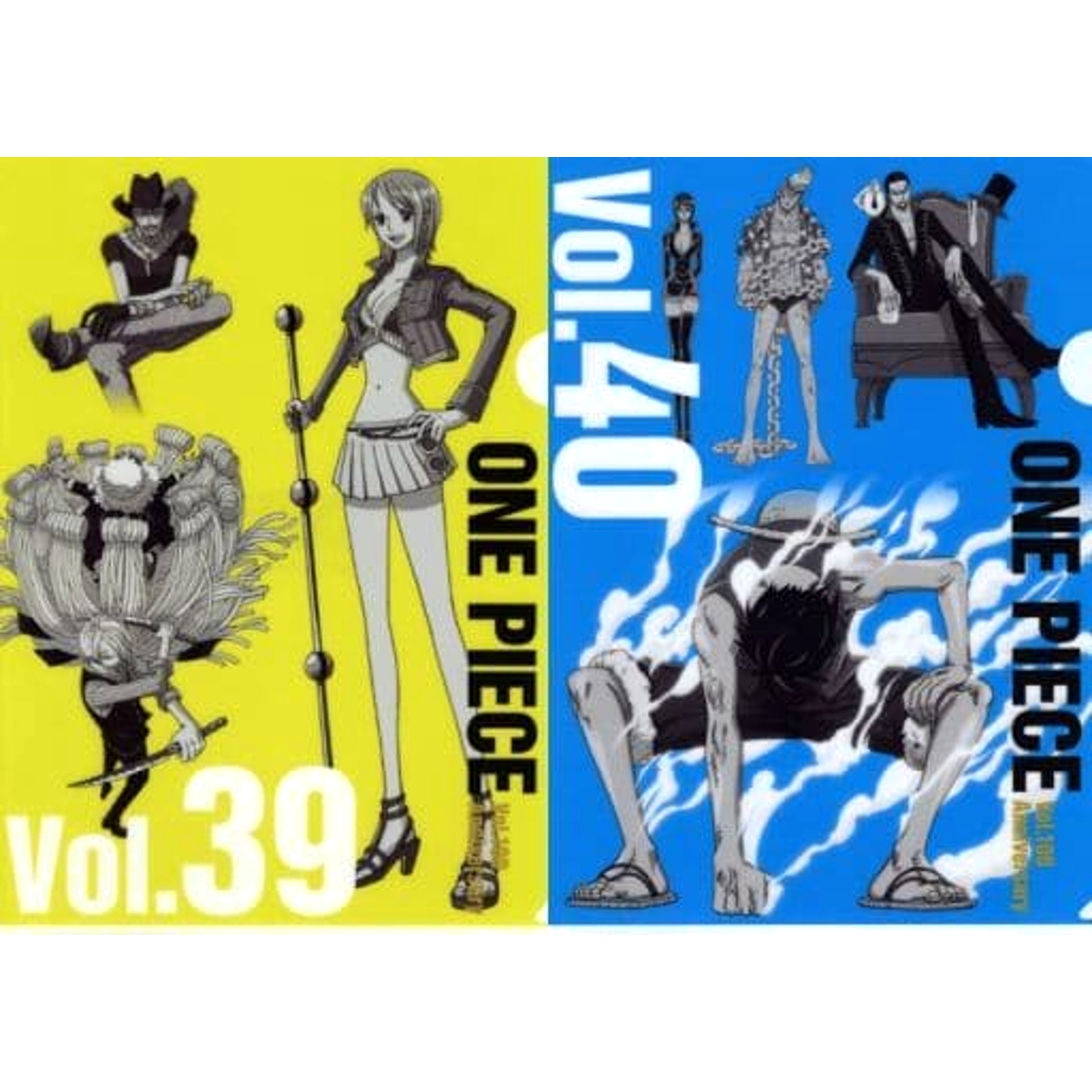 One Piece Vol.39&40 Ichiban Kuji Vol.100 Anniversary History Clear File Set Prize N [USED]