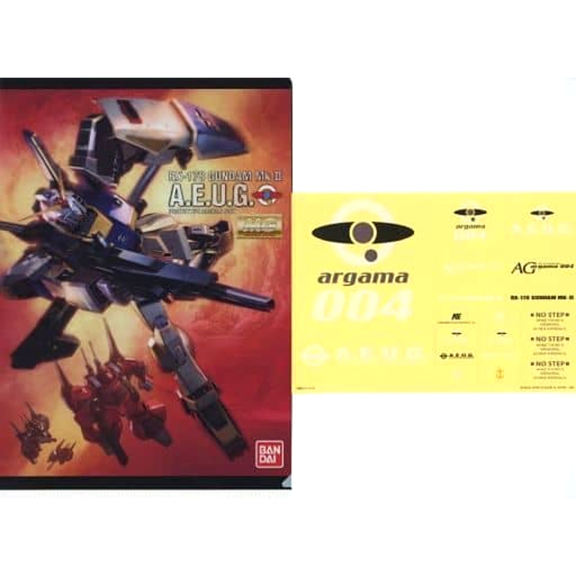 Mobile Suit Gundam Gundam Mk-II Ver.2.0 HD Color Ichiban Kuji Gunpla 2021 A4 Clear File & Sticker Set MG Prize I [USED]