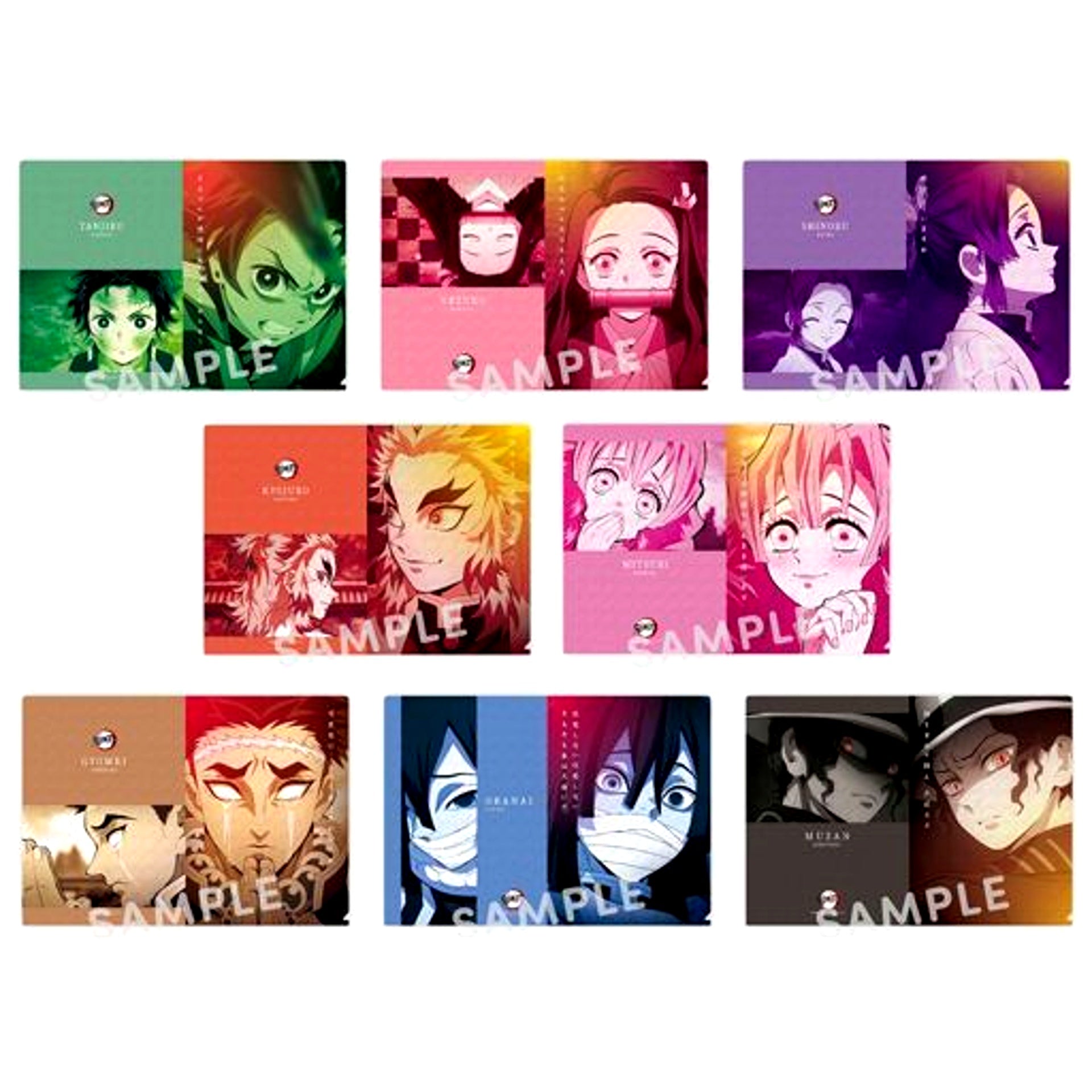 Set of 8 Demon Slayer: Kimetsu no Yaiba Spirits File Collection 1 [USED]