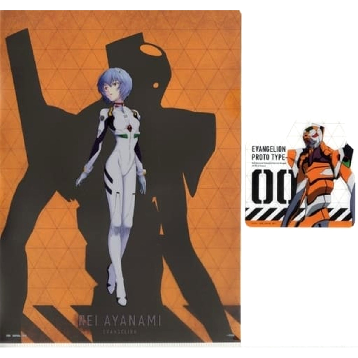 Evangelion Rei Ayanami Unit 0 Ichiban Kuji Mark.06, Descends! A4 Clear File & Sticker Set Prize I [USED]