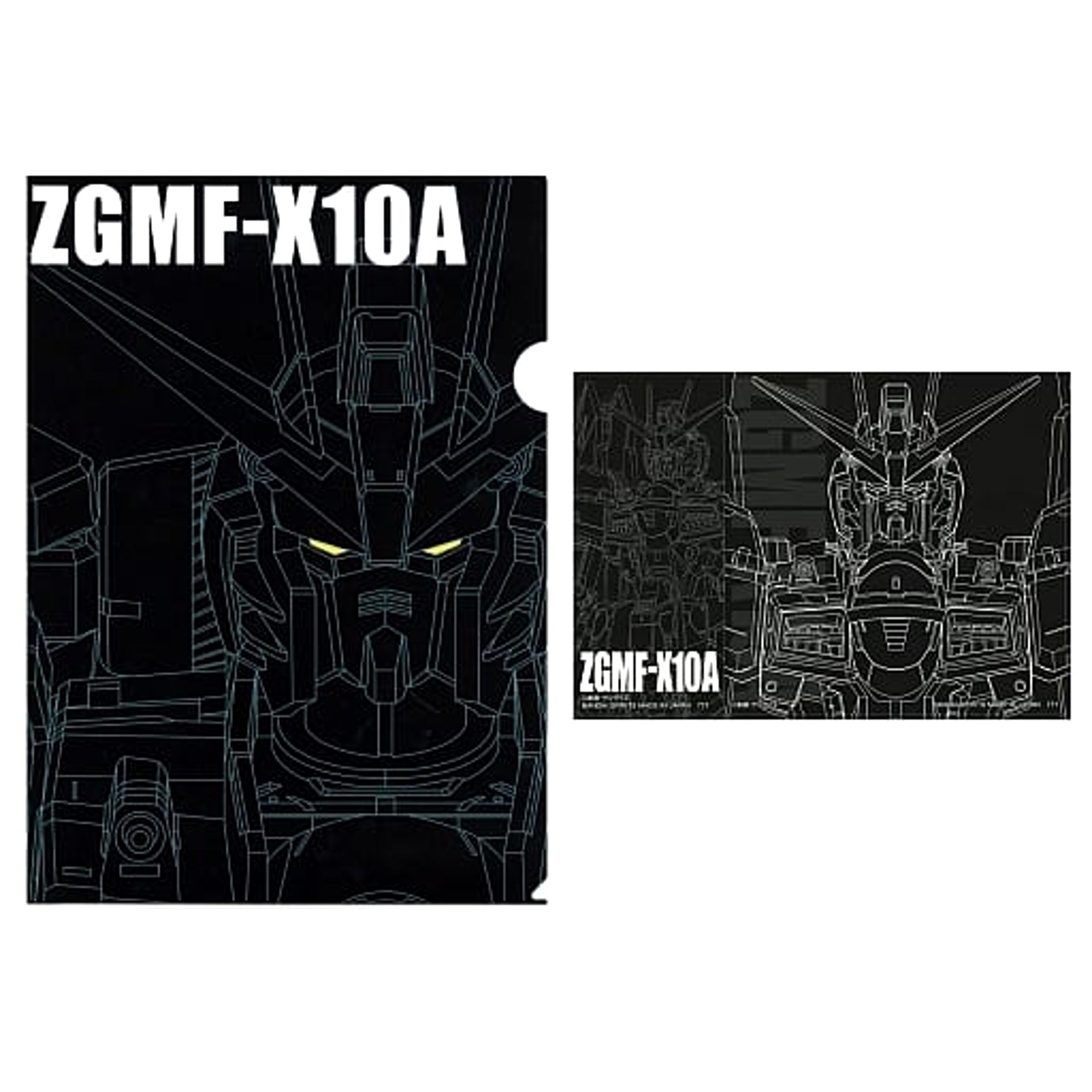 Mobile Suit Gundam & Mobile Suit Gundam Seed Freedom Gundam Ichiban Kuji A4 Clear File & Sticker Set Prize F [USED]