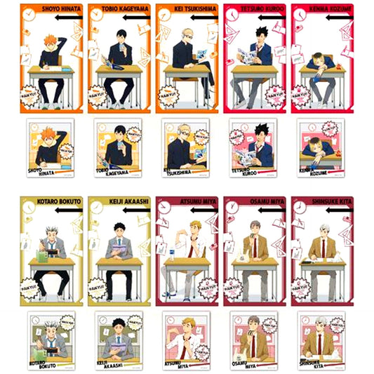 Set of 10 Haikyu!! Chara Bae Clear File Collection [USED]