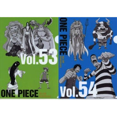 One Piece Vol.53&54 Ichiban Kuji WT100 Memorial Drawing By Eiichiro Oda Hundred Views Of Great Pirates A4 History Clear File Set Prize K [USED]