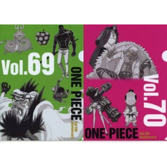 One Piece Vol.69&70 Ichiban Kuji WT100 Memorial Drawing By Eiichiro Oda Hundred Views Of Great Pirates A4 History Clear File Set Prize K [USED]