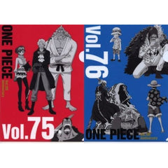 One Piece Vol.75&76 Ichiban Kuji WT100 Memorial Drawing By Eiichiro Oda Hundred Views Of Great Pirates A4 History Clear File Set Prize K [USED]