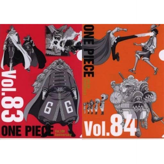 One Piece Vol.83&84 Ichiban Kuji WT100 Memorial Drawing By Eiichiro Oda Hundred Views Of Great Pirates A4 History Clear File Set Prize K [USED]