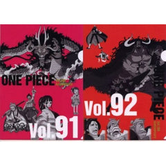 One Piece Vol.91&92 Ichiban Kuji WT100 Memorial Drawing By Eiichiro Oda Hundred Views Of Great Pirates A4 History Clear File Set Prize K [USED]
