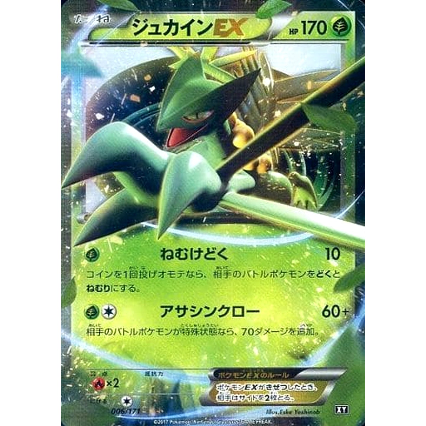 Pokemon Sceptile EX Holo 006/171 XY The Best of XY Japanese Pokemon Card [USED]