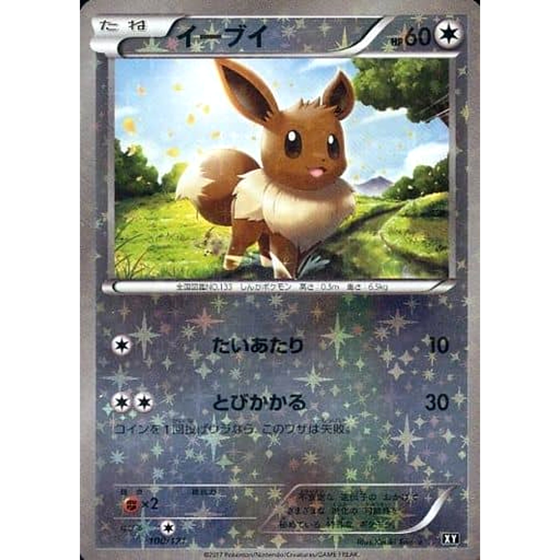 Pokemon Eevee Reverse Holo 100/171 XY The Best of XY Japanese Pokemon Card [USED]