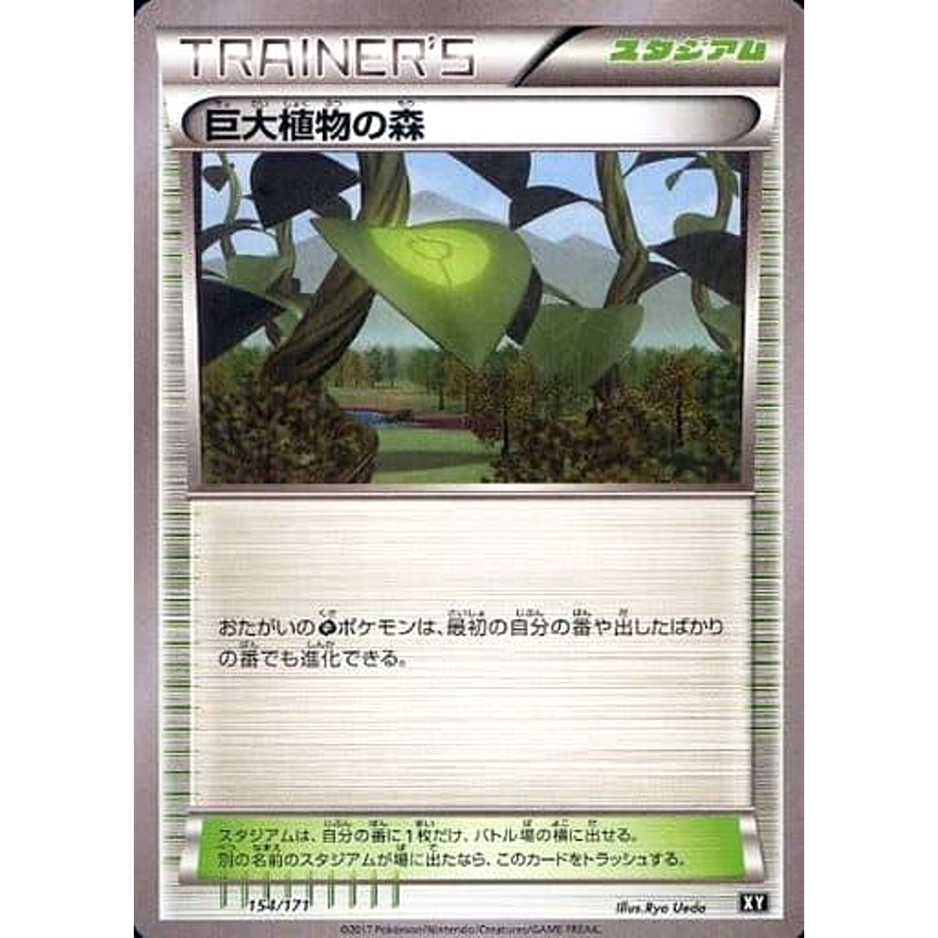 Pokemon Forest of Giant Plants 154/171 XY The Best of XY Japanese Pokemon Card [USED]