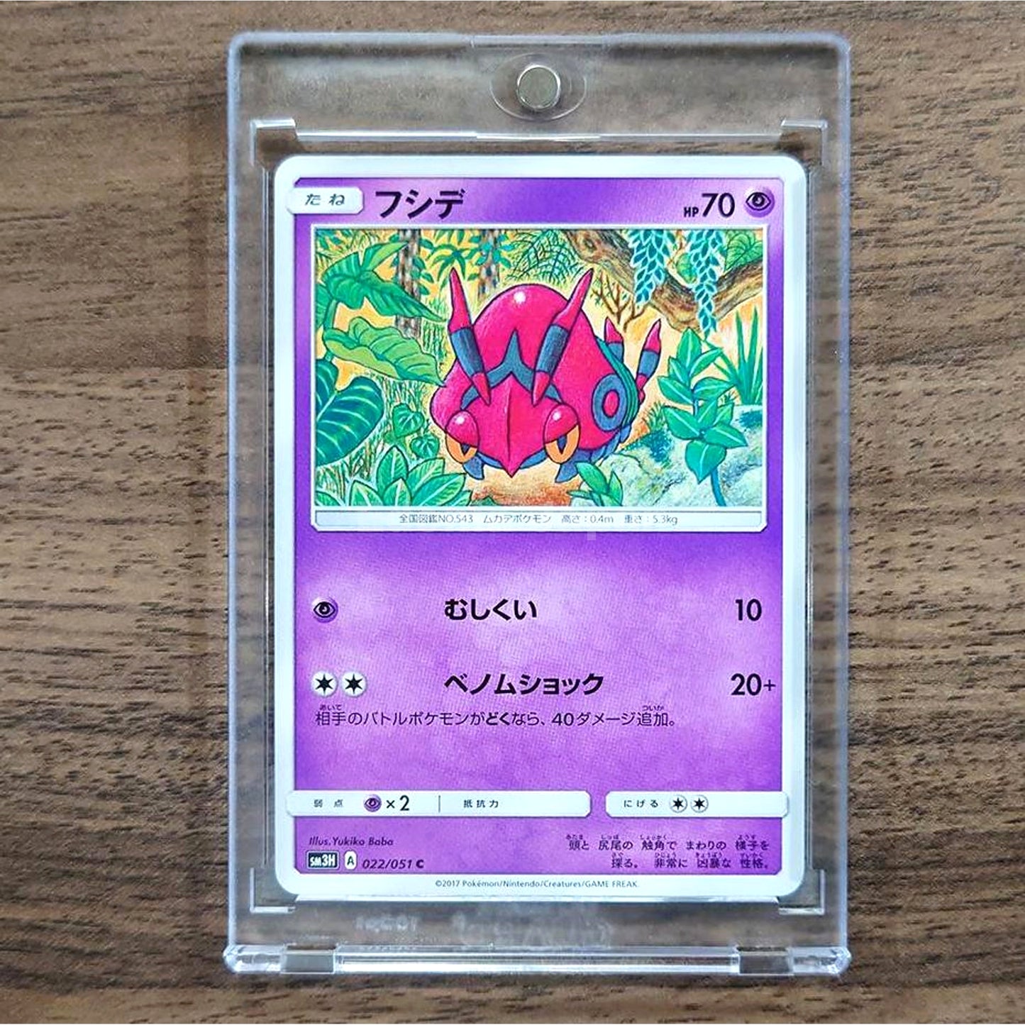 Venipede C 022/051 SM3H To Have Seen the Battle Rainbow Japanese Pokemon Card [USED]