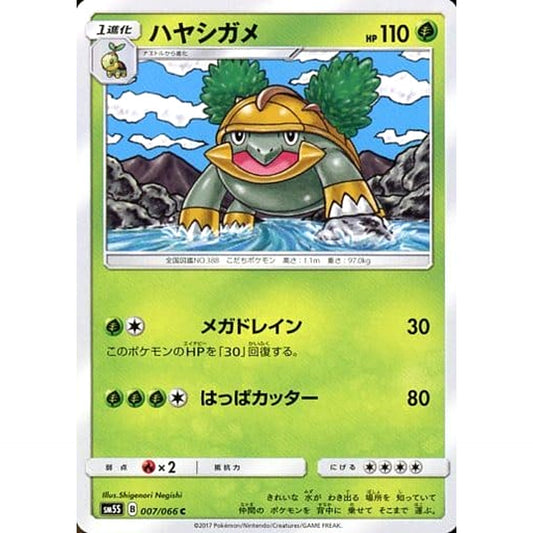Pokemon Grotle C 007/066 SM5S Ultra Sun Japanese Pokemon Card [USED]