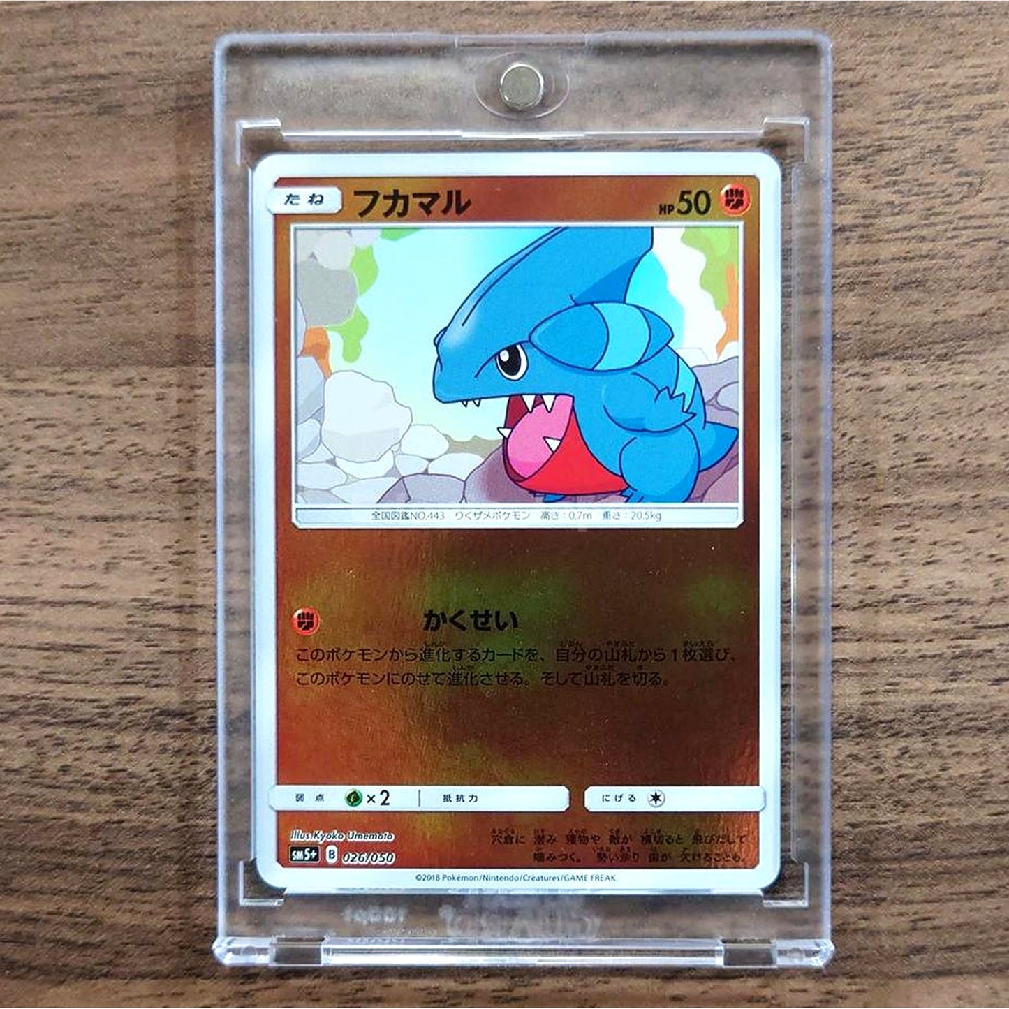 Gible Holo 026/050 SM5+ Ultra Force Japanese Pokemon Card [USED]