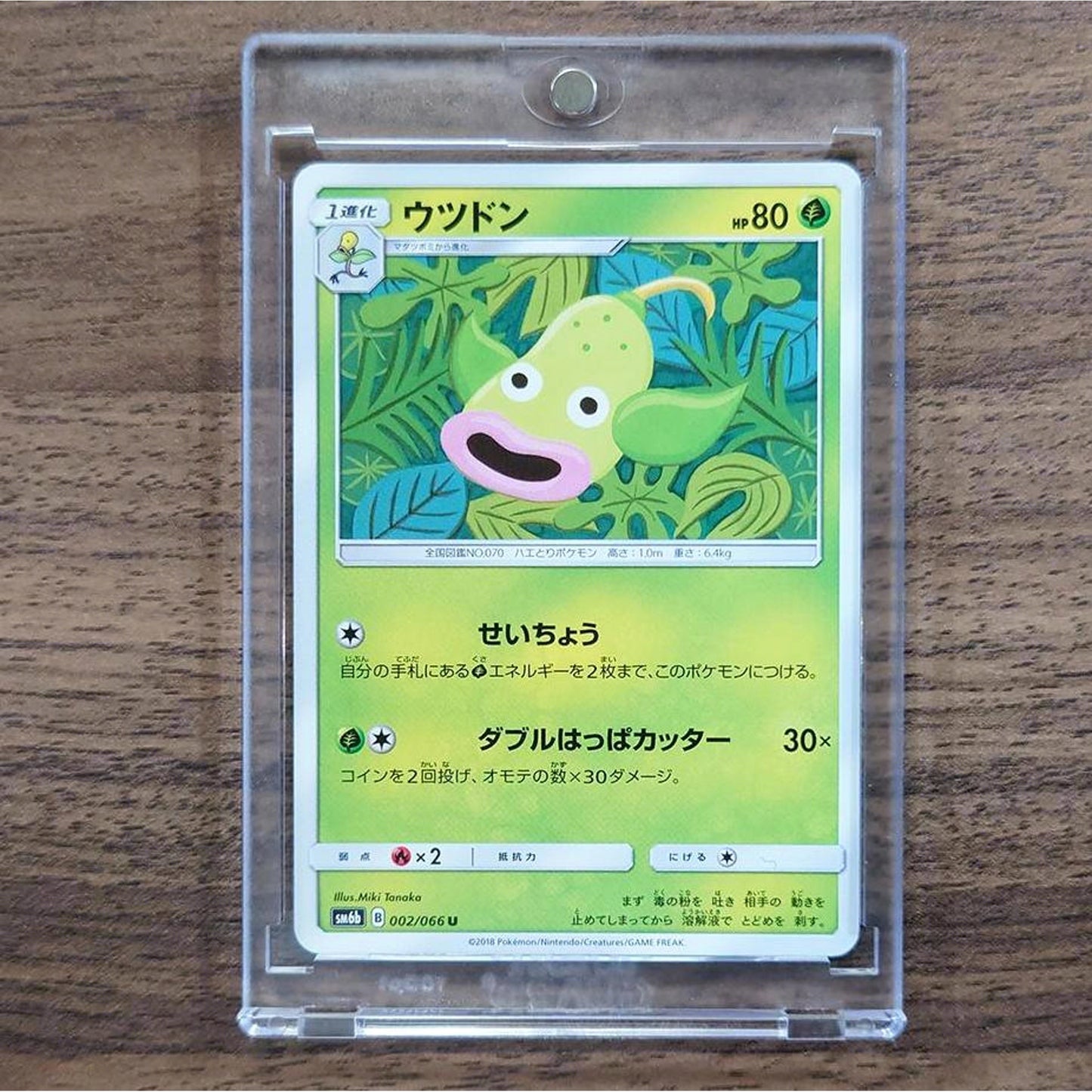 Weepinbell U 002/066 SM6b Champion Road Japanese Pokemon Card [USED]