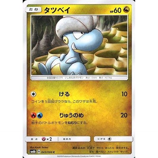 Pokemon Bagon C 043/066 SM6b Champion Road Japanese Pokemon Card [USED]