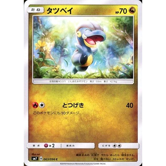 Pokemon Bagon C 063/096 SM7 Sky-Splitting Charisma Japanese Pokemon Card [USED]