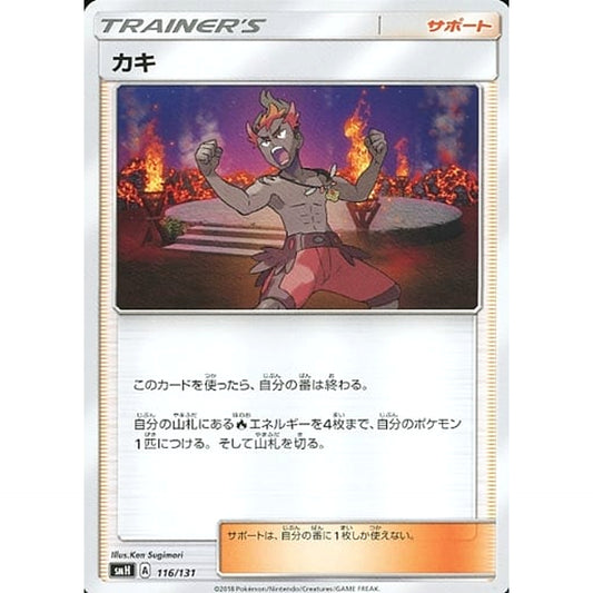 Pokemon Kiawe 116/131 SMH GX Starter Deck Japanese Pokemon Card [USED]