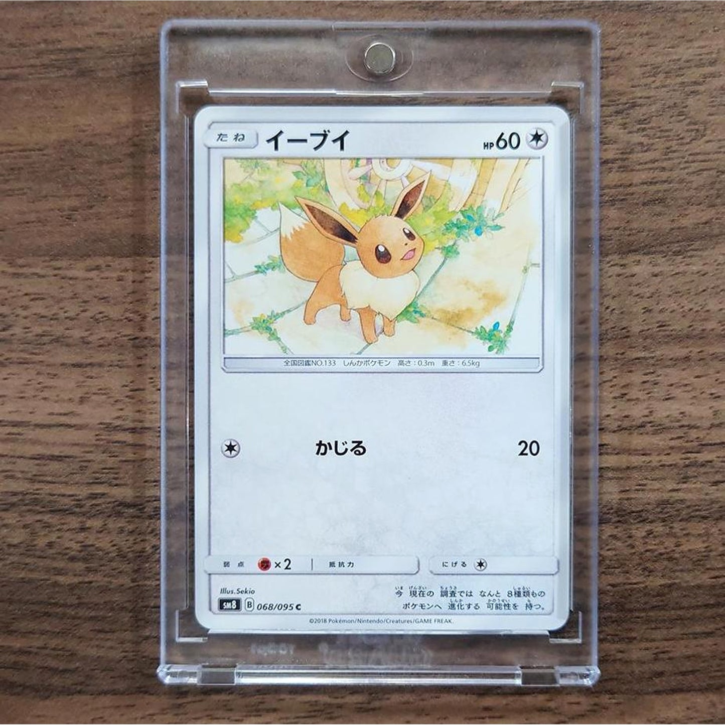 Eevee C 068/095 SM8 Super-Burst Impact Japanese Pokemon Card [USED]