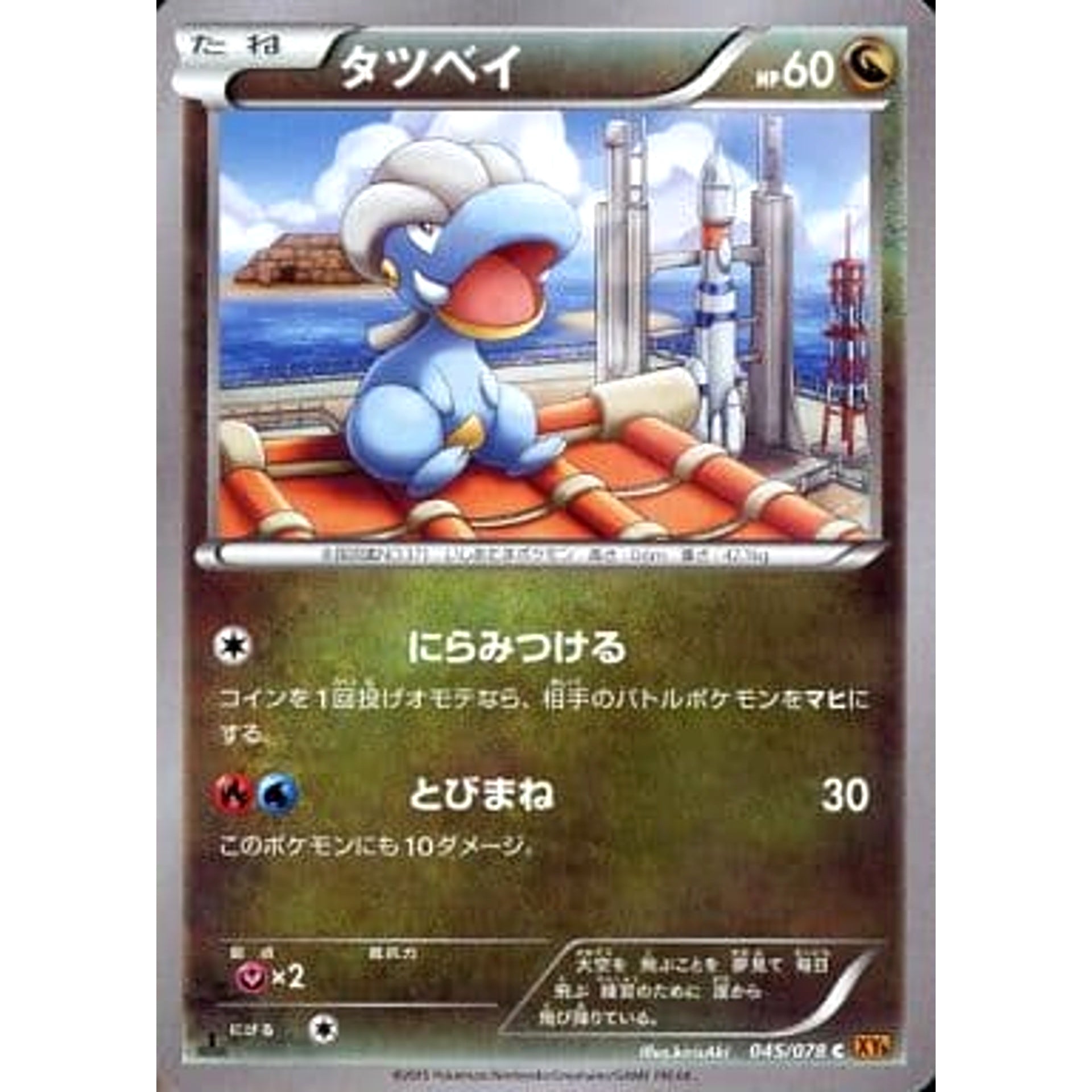 Pokemon Bagon C 045/078 XY6 Emerald Break Japanese Pokemon Card [USED]