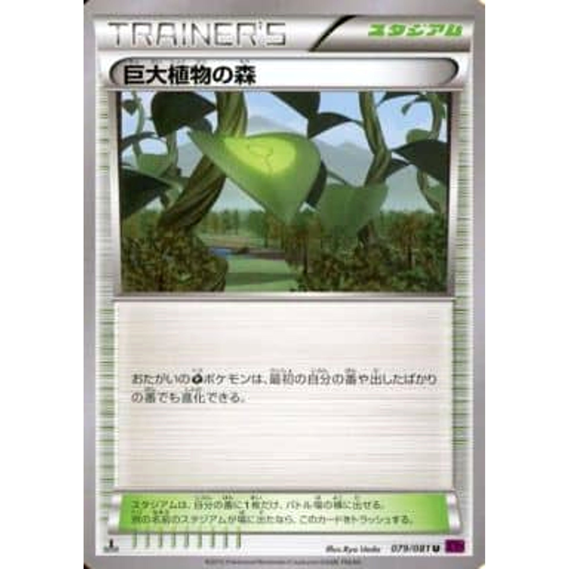 Pokemon Forest of Giant Plants U 079/081 XY7 Bandit Ring Japanese Pokemon Card [USED]