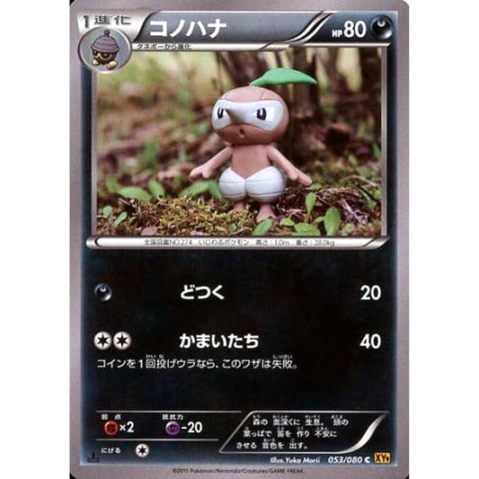 Pokemon Nuzleaf C 053/080 XY9 Rage of the Broken Heavens Japanese Pokemon Card [USED]