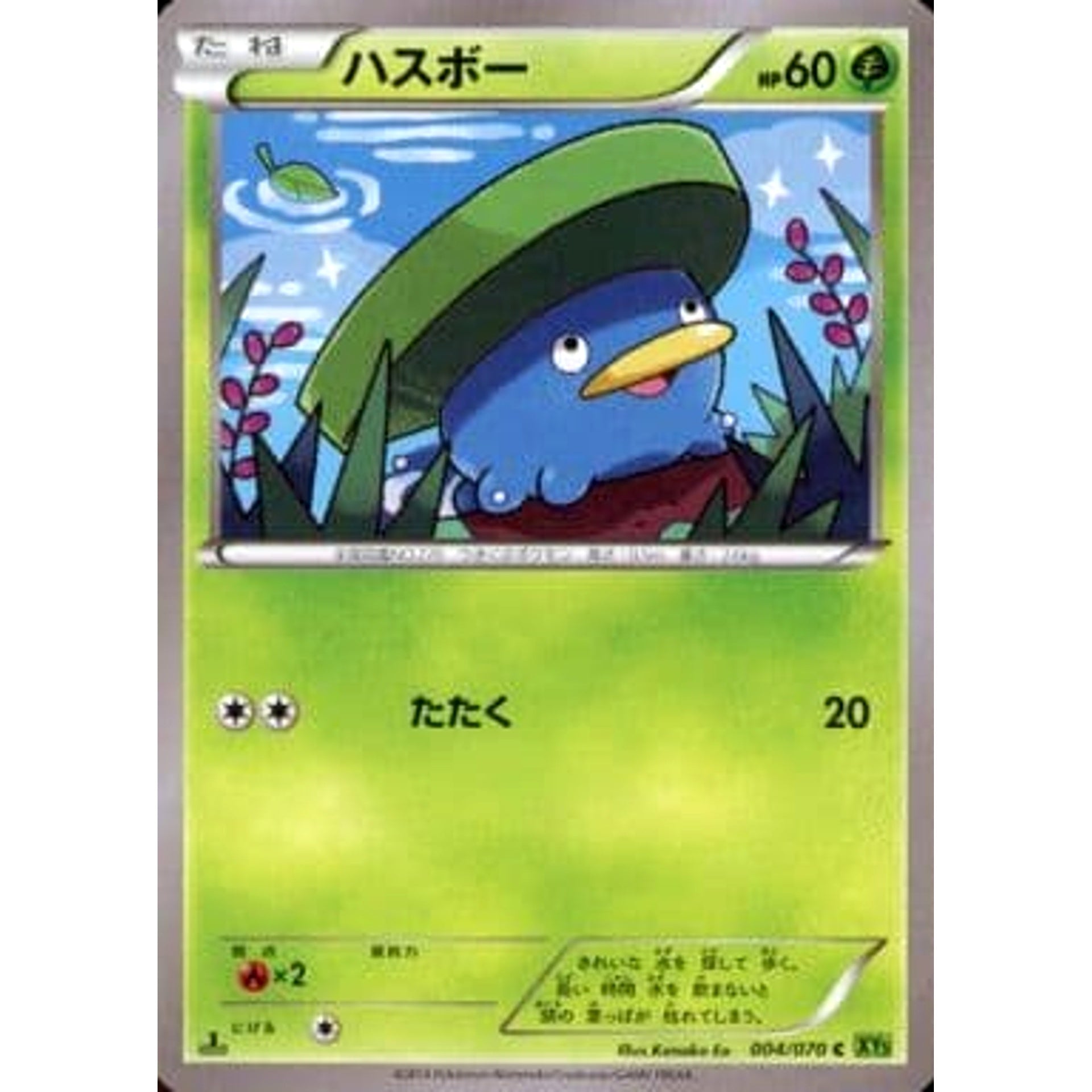 Pokemon Lotad C 004/070 XY5 Tidal Storm Japanese Pokemon Card [USED]