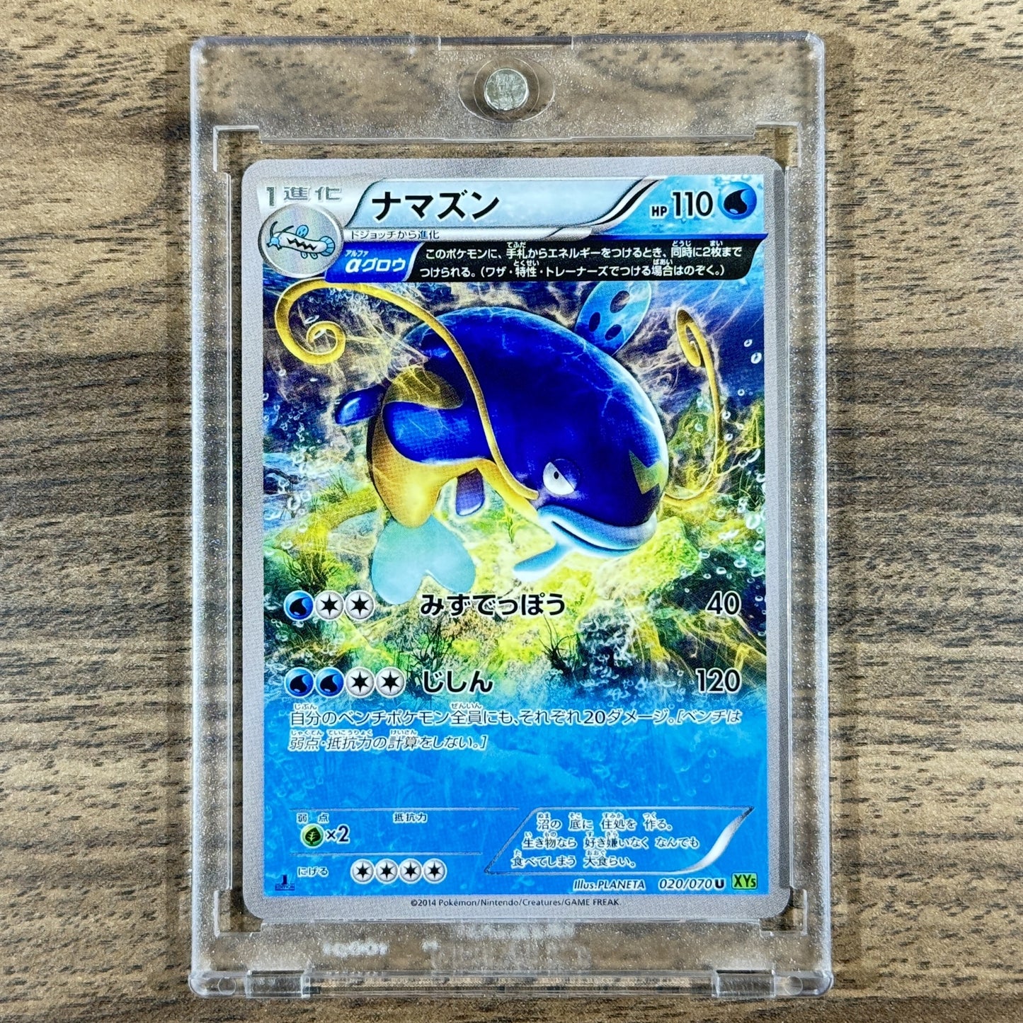 Pokemon Whiscash U 020/070 XY5 Tidal Storm Japanese Pokemon Card [USED]