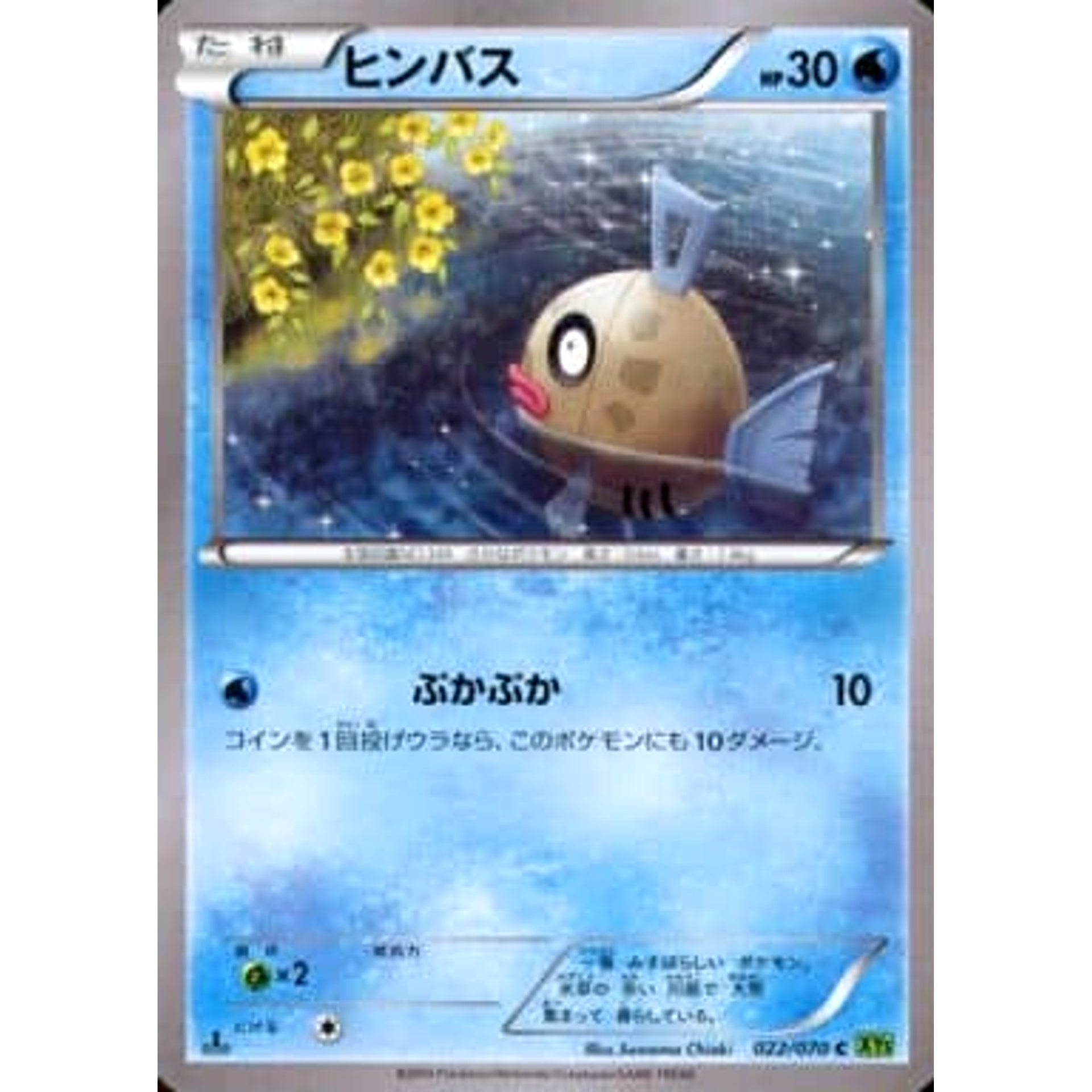 Pokemon Feebas C 022/070 XY5 Tidal Storm Japanese Pokemon Card [USED]