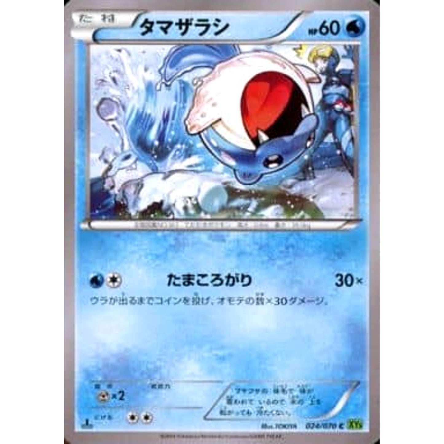 Pokemon Spheal C 024/070 XY5 Tidal Storm Japanese Pokemon Card [USED]