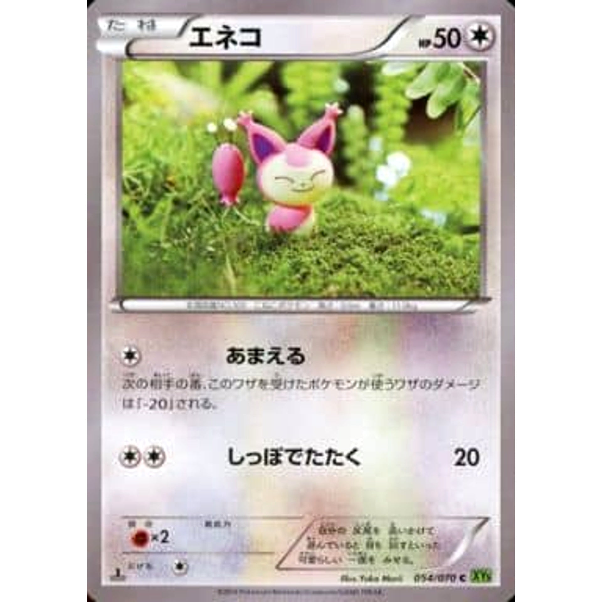 Pokemon Skitty C 054/070 XY5 Tidal Storm Japanese Pokemon Card [USED]