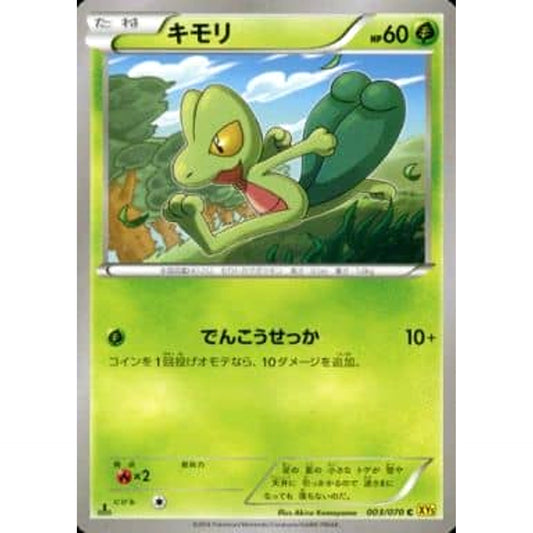 Pokemon Treecko C 003/070 XY5 Gaia Volcano Japanese Pokemon Card [USED]