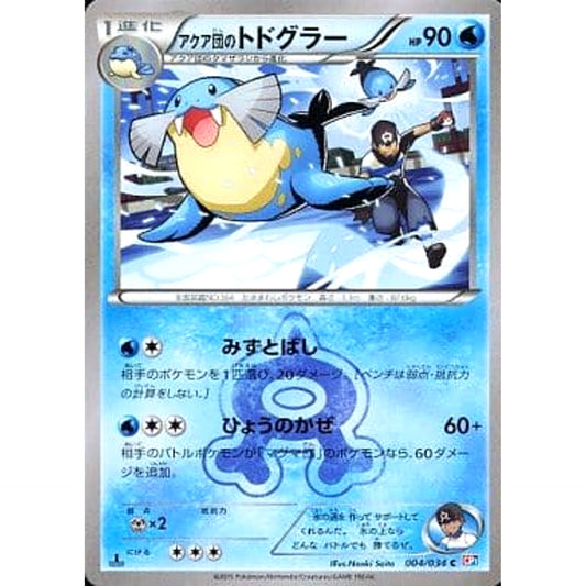Pokemon Team Aqua's Sealeo C 004/034 CP1 Magma Gang VS Aqua Gang: Double Crisis Japanese Pokemon Card [USED]