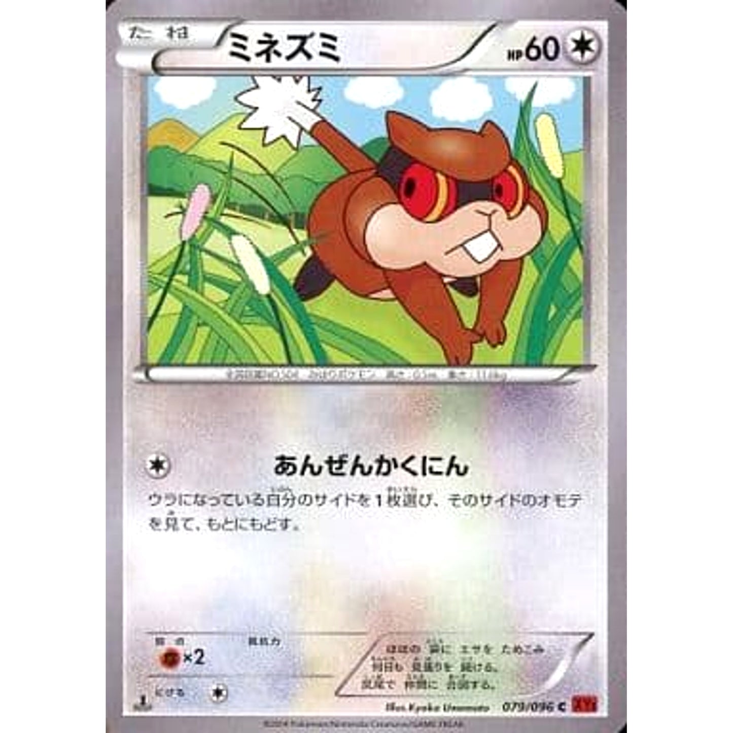 Pokemon Patrat C 079/096 XY3 Rising Fist Japanese Pokemon Card [USED]