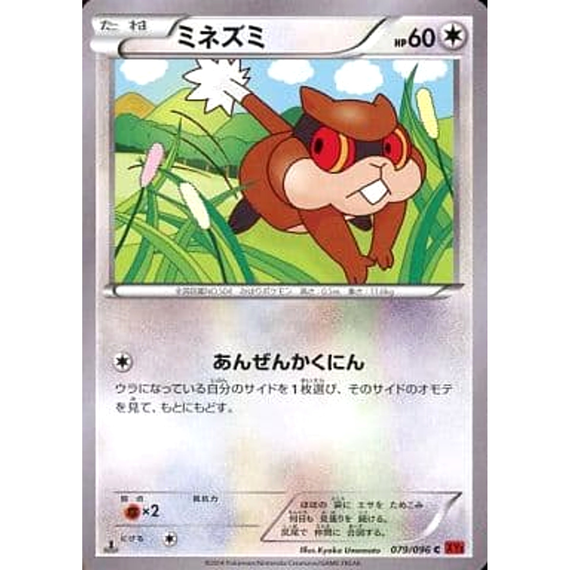 Pokemon Patrat C 079/096 XY3 Rising Fist Japanese Pokemon Card [USED]