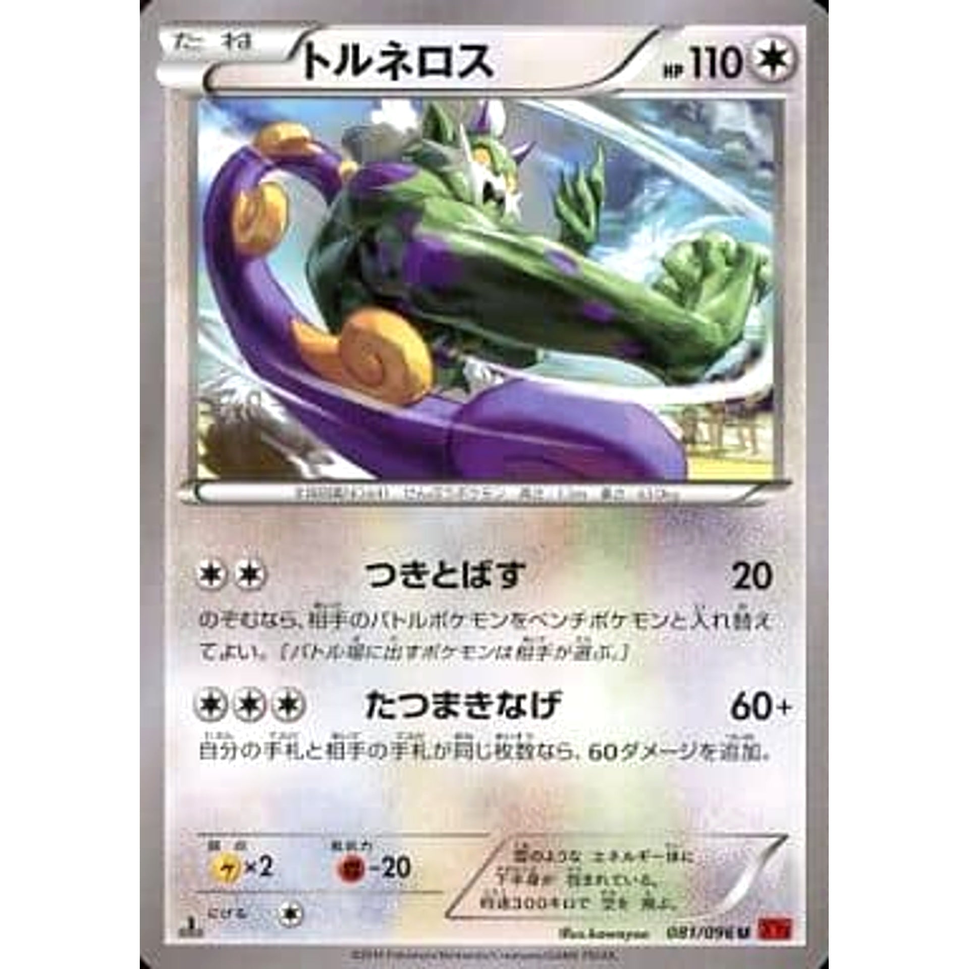 Pokemon Tornadus U 081/096 XY3 Rising Fist Japanese Pokemon Card [USED]