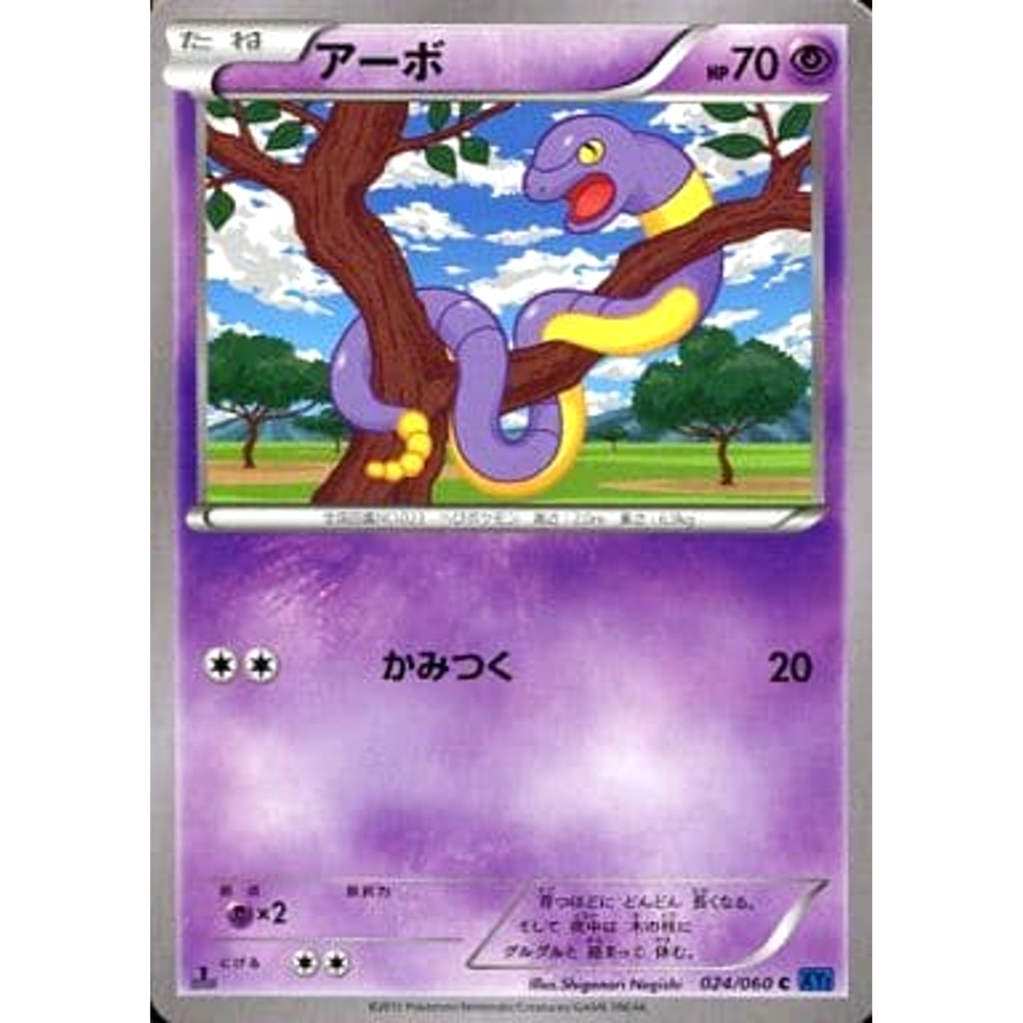 Pokemon Ekans C 024/060 XY1 Collection X Japanese Pokemon Card [USED]